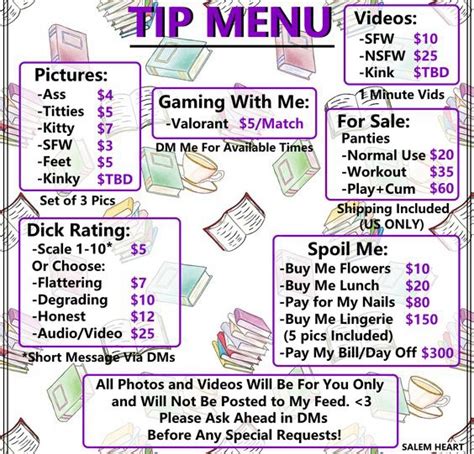 onlyfans price menu|OnlyFans Menu Ideas, Tips & Examples (3 Free Templates)